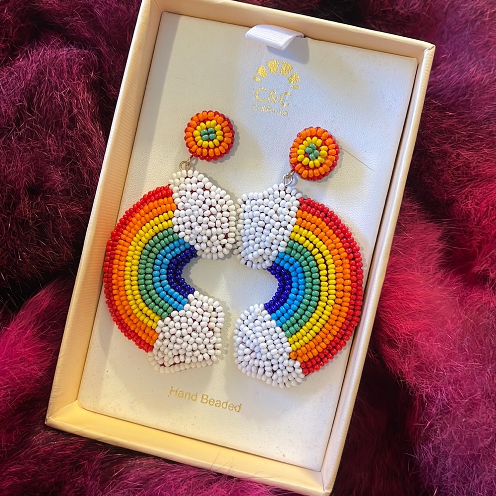 C&C rainbow earrings.